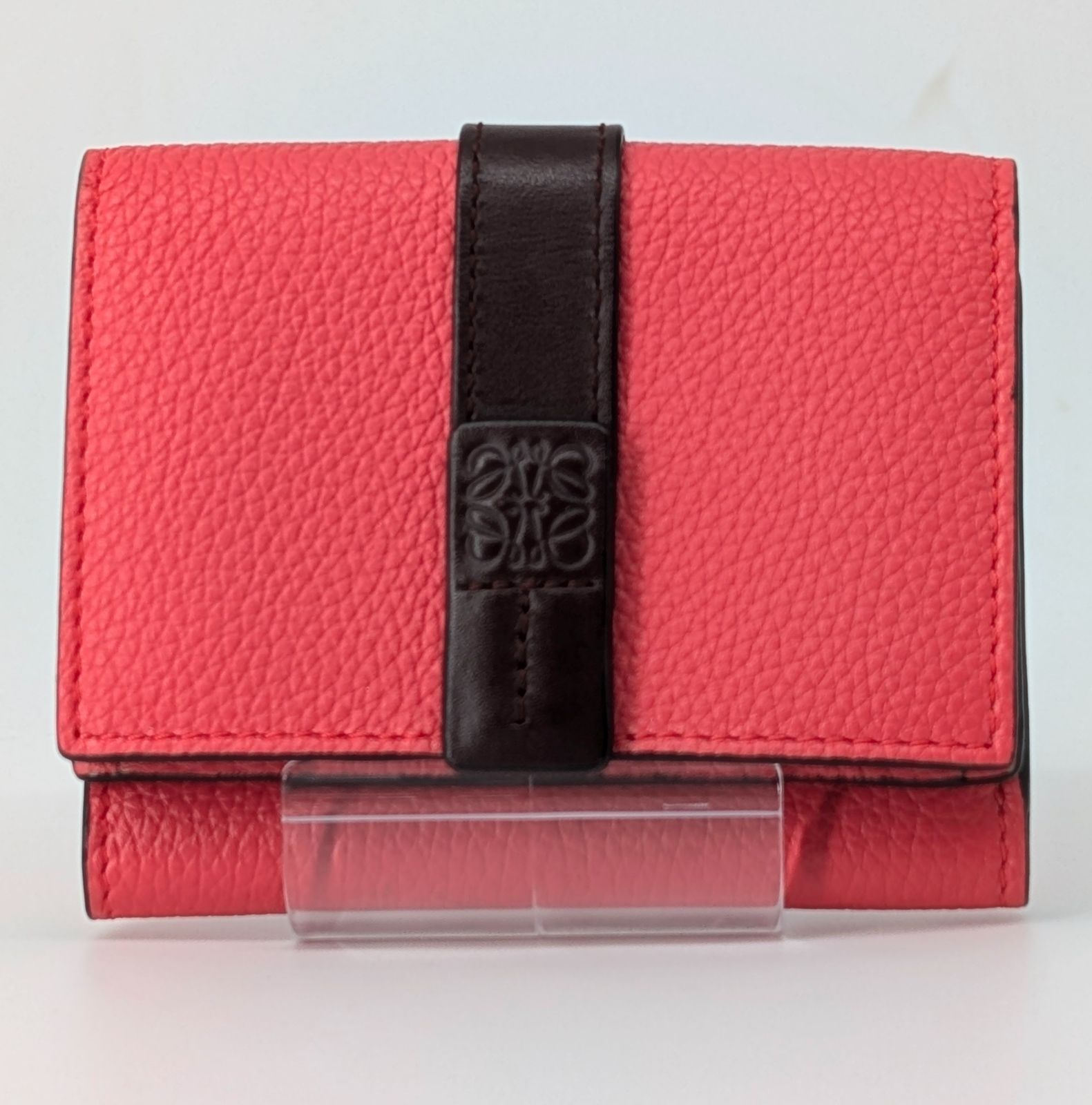 ロエベ リネン アナグラム コンパクト三つ折り財布 ロエベ ミニ財布