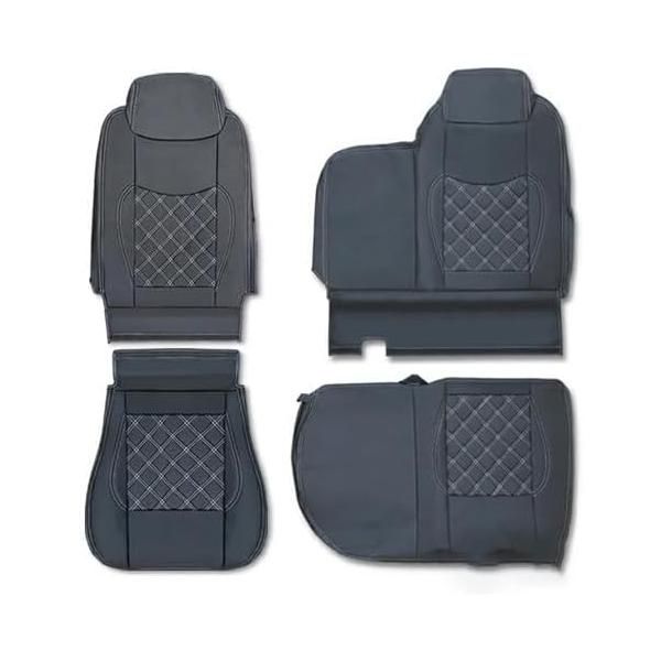 PM エルフ 標準キャブ シングルキャブ 適合H5.8～H18.12 5色 トラック用シートカバー ホワイトステッチ 助手席のみ