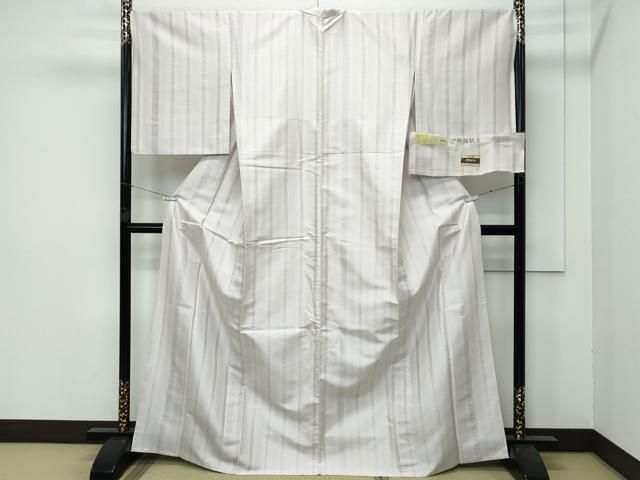 平和屋本店 上 本場筑前博多織 博多金ラベル お召 単衣 伊都国献上 福絖織物謹製 証紙付き CZAA3866s5