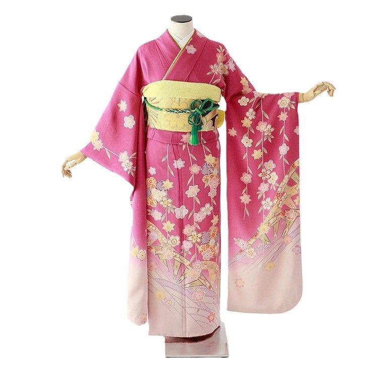 振袖 身長150-165cm ピンク pi-025