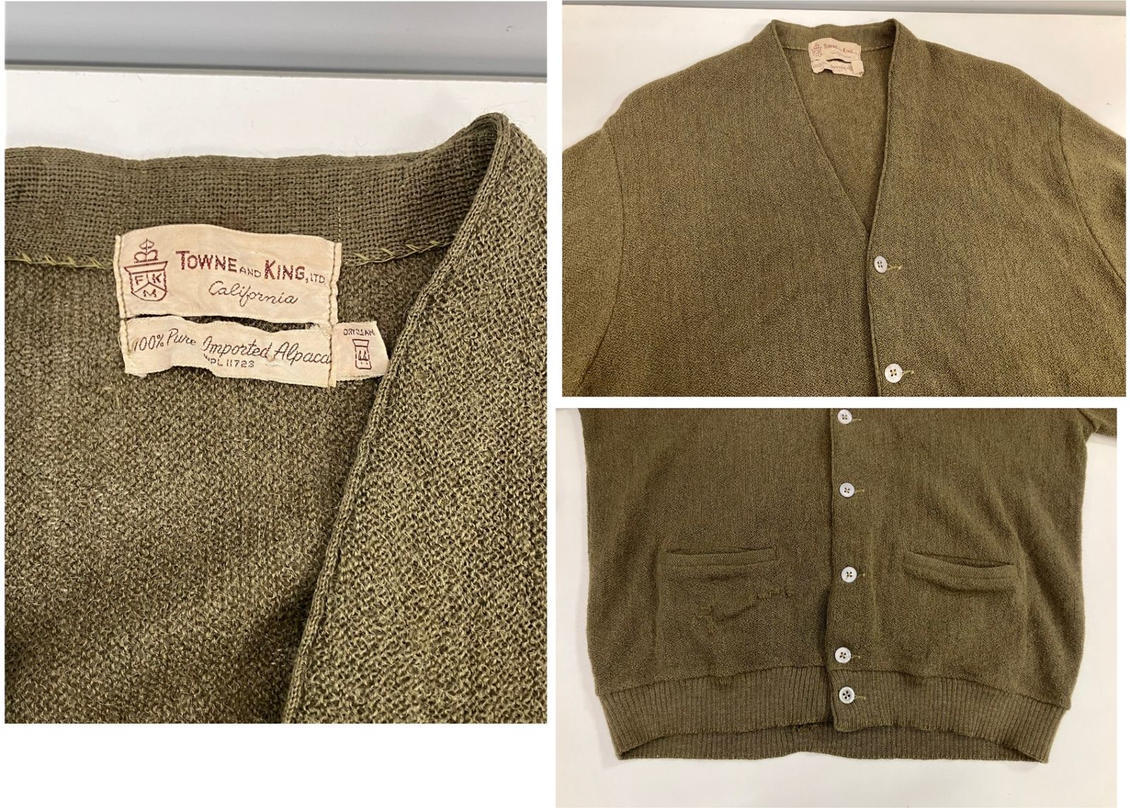 ヴィンテージカーディガン 60年代 USA製 Jantzen ジャンセン THE COUNTRY SQUIRE ウール
