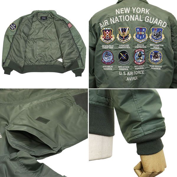 ジャケット・アウター AVIREX CWU-36P NEWYORK AIRNATIONAL GUARD 3252061-2.jpg