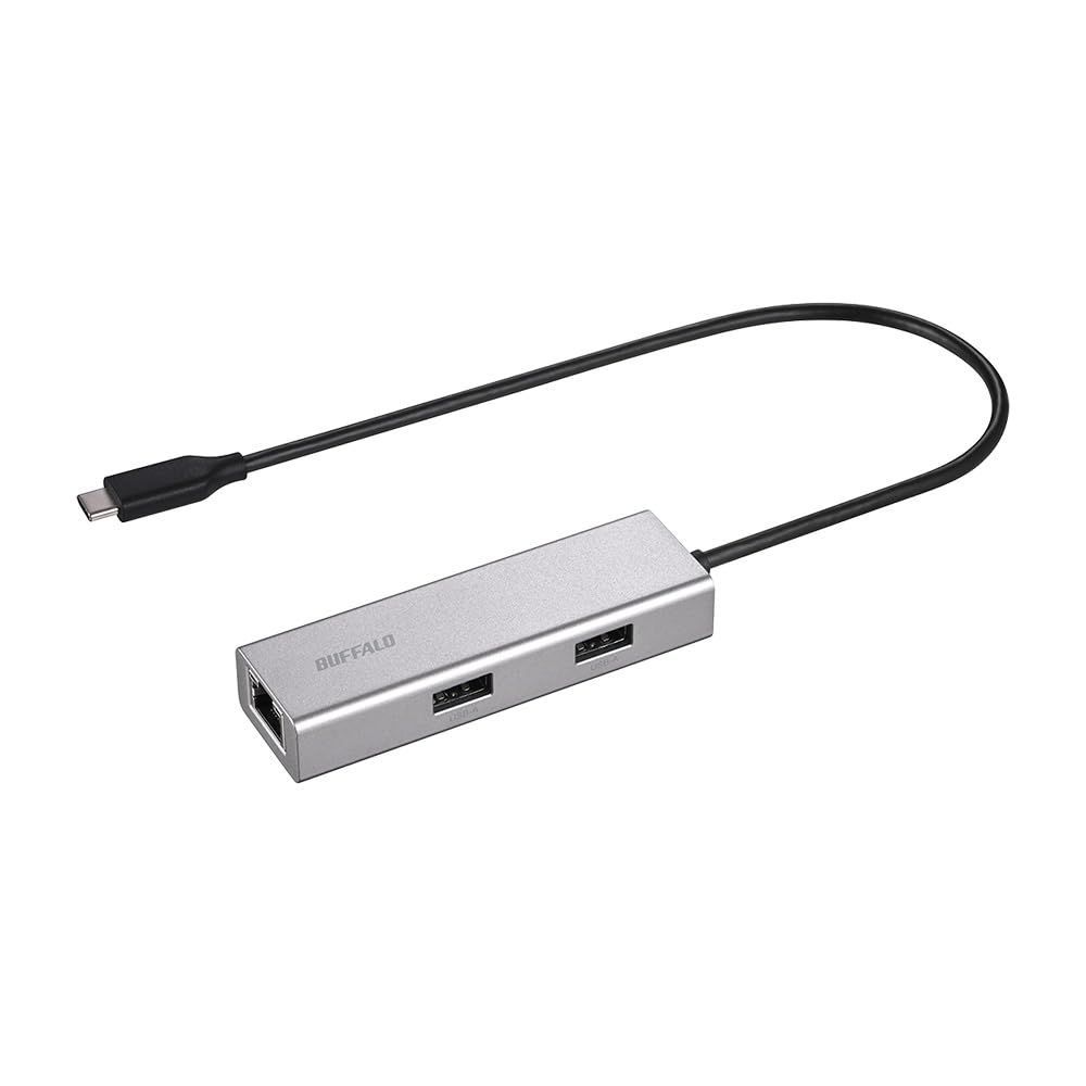 Type-C 4-in-1 ドッキングステーション LANアダプター Giga対応 有線LANポート搭載 USB3.2(Gen1) 日本メーカー バッファロー シルバー LUD-U3-CU101SV/N
