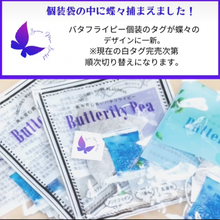 青いお茶 個包装 バタフライピーティー 10個セット 色が変わる アントシアニン 1包でたっぷり1L～2L分❣️  バタフライピー タイ産 眼精疲労を軽減 飲む日焼け止め  毎日あきない無味  無糖 無添加  ノンカフェイン プチギフト