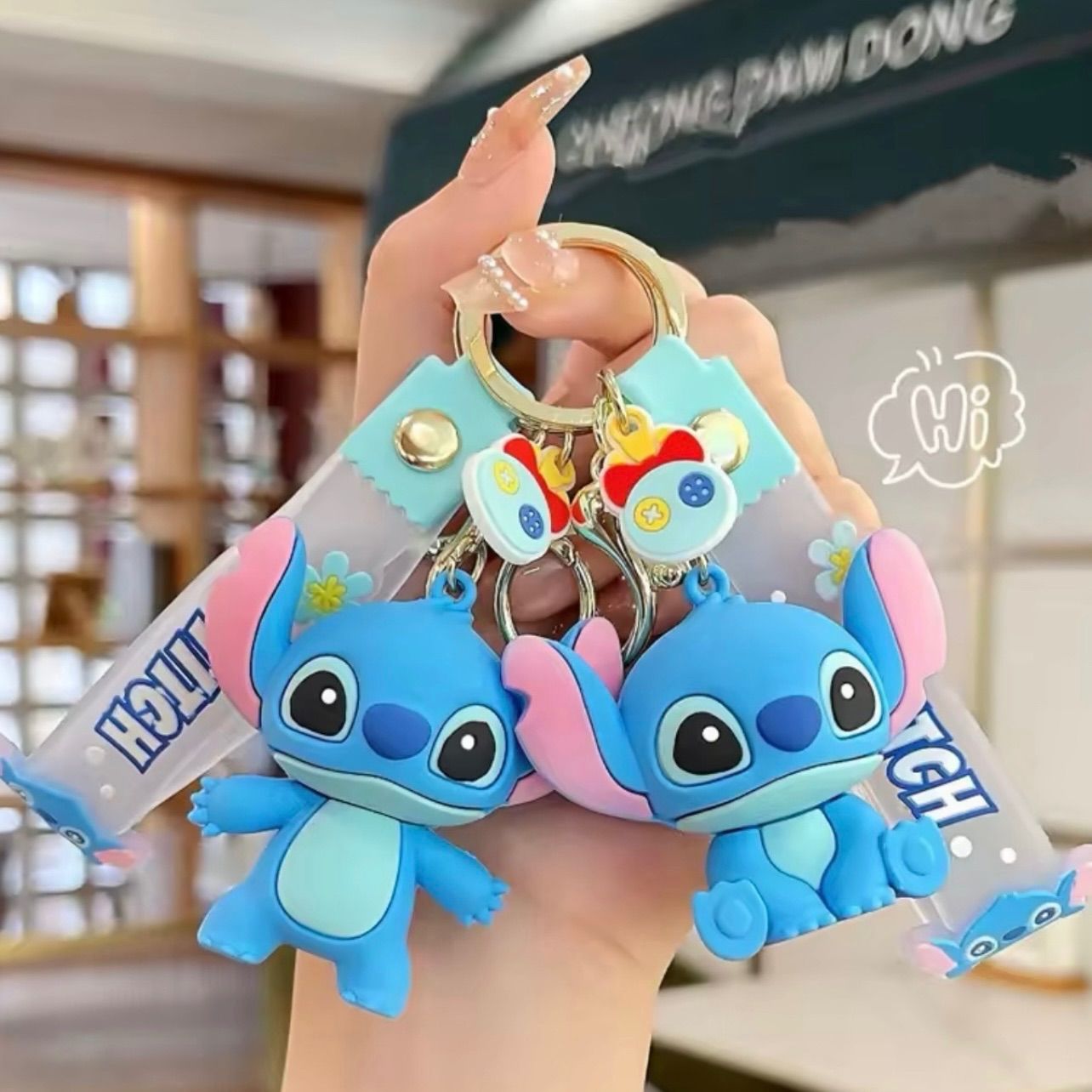 ディズニー リロ&スティッチ パープル 立ちver キーホルダー ストラップ ディズニー リロ&スティッチ パープル 立ちver キーホルダー
