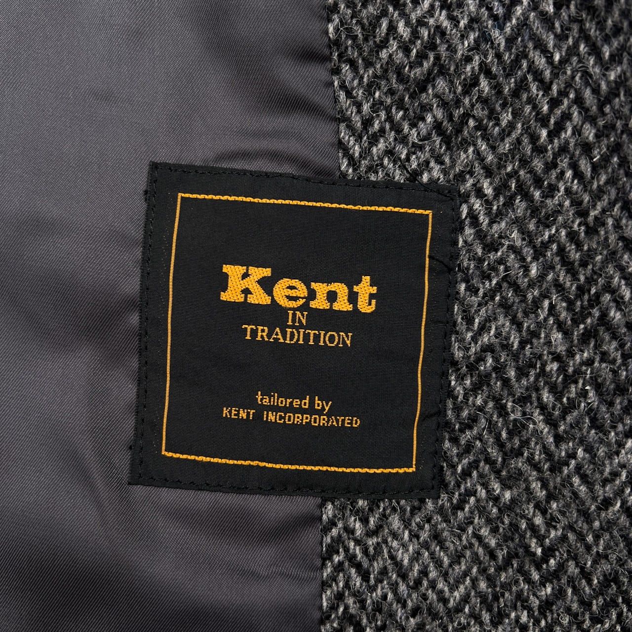 Kent ケント × Harris Tweed ハリスツイード ヘリンボーン 段返