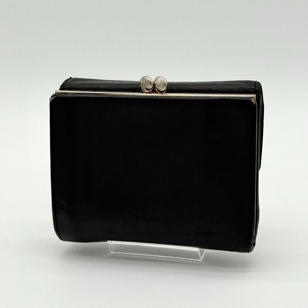 ヴィヴィアンウエストウッド 三つ折り がま口財布 オーブ ブラック