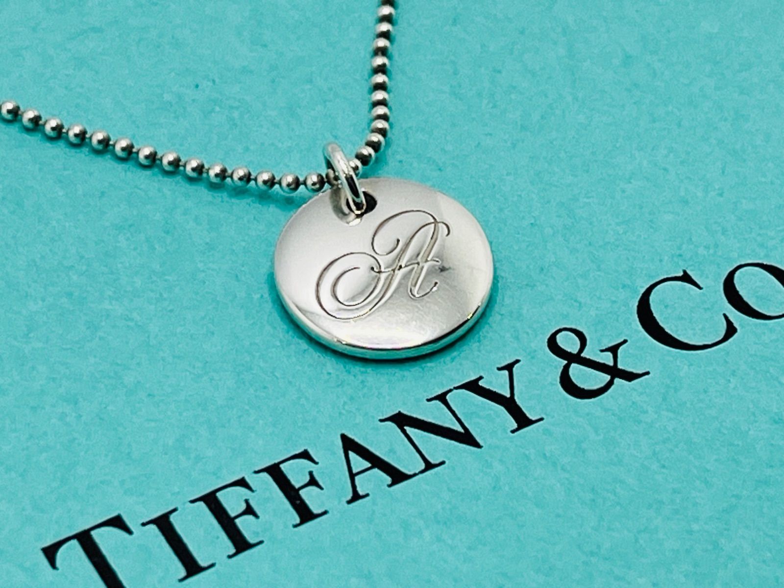 a002 送料無料 Tiffany&Co. 希少 美品 ティファニー ノーツ レター