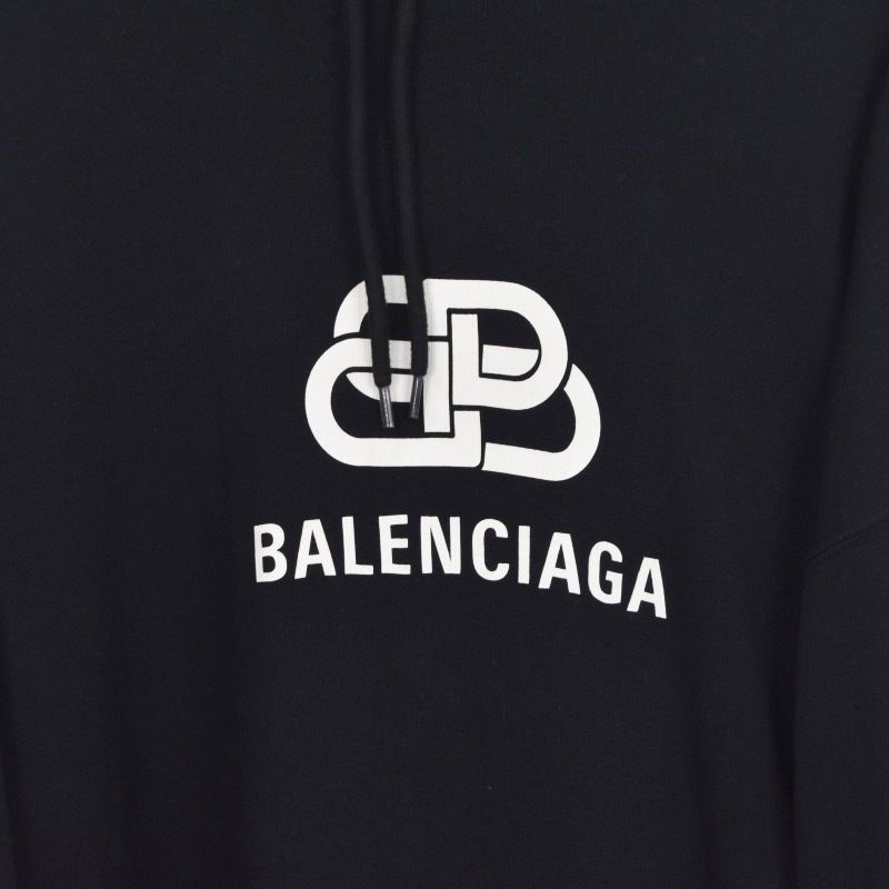 バレンシアガ BALENCIAGA 19年製 BB Logo printed Hoodie BBロゴ