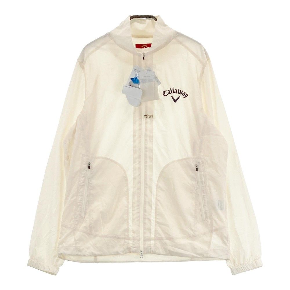 キャロウェイ レッドラベル ホワイト ジップアップジャケット メンズ