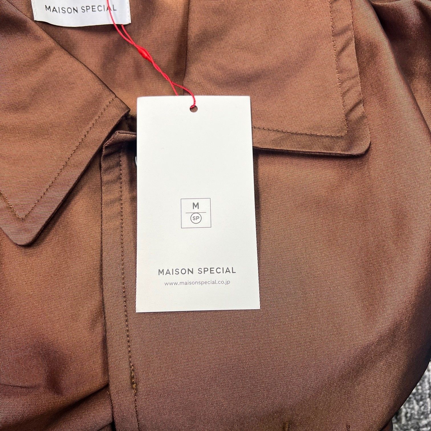 参考上代35200円 未使用品 MAISON SPECIAL Chambray Stain Collar Coat