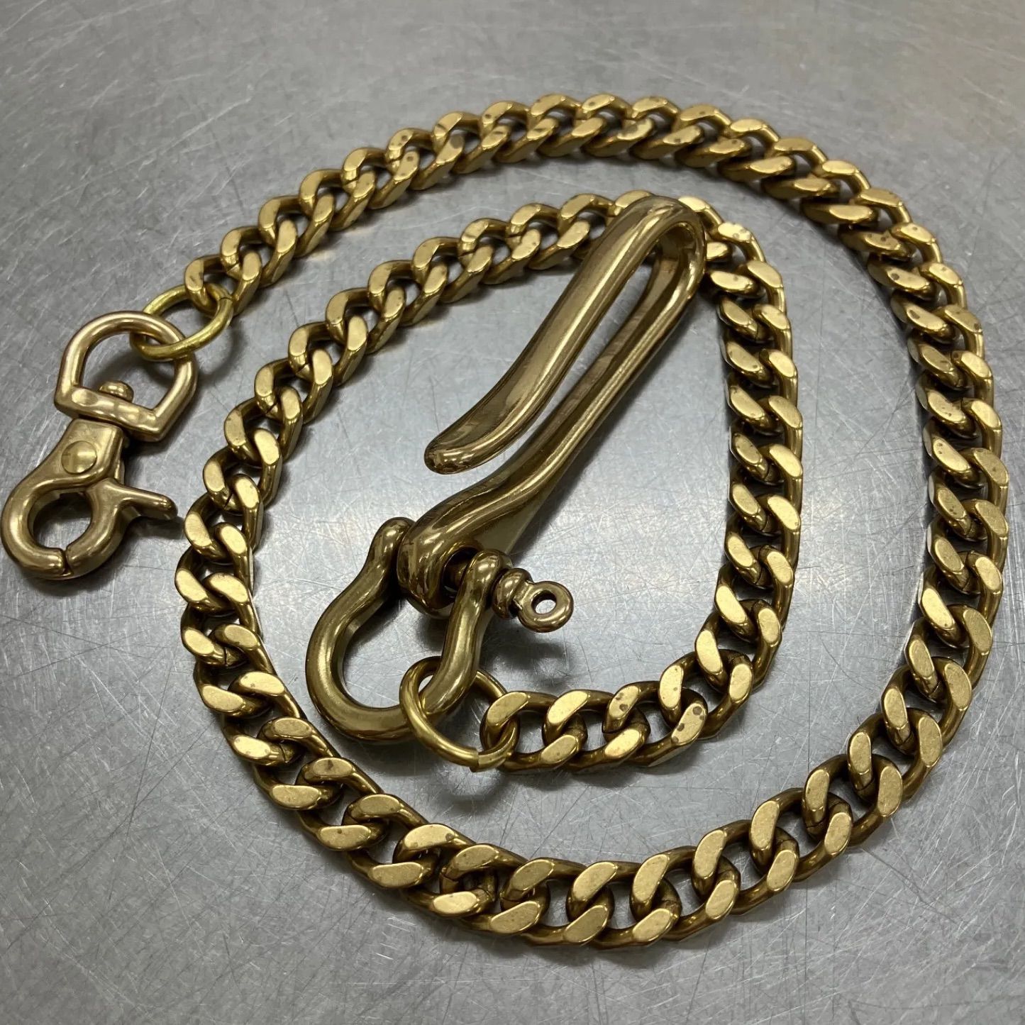 García Galcia Brass Wallet Chain