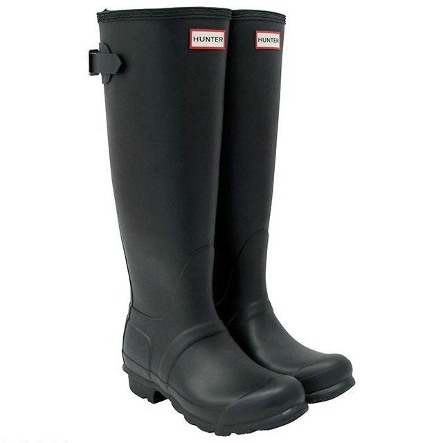 未使用】HUNTER サイドゴア ショートレインブーツ 〈805〉 ハンター