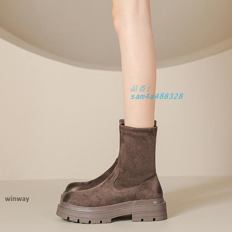 アンクルブーツ あったか