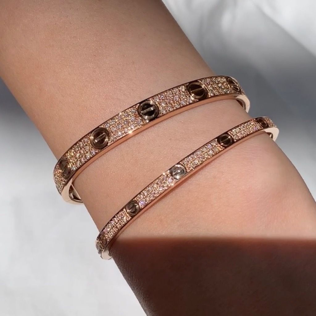 カルティエ Cartier ラブ ブレス #17 K18 PG ピンクゴールド 750