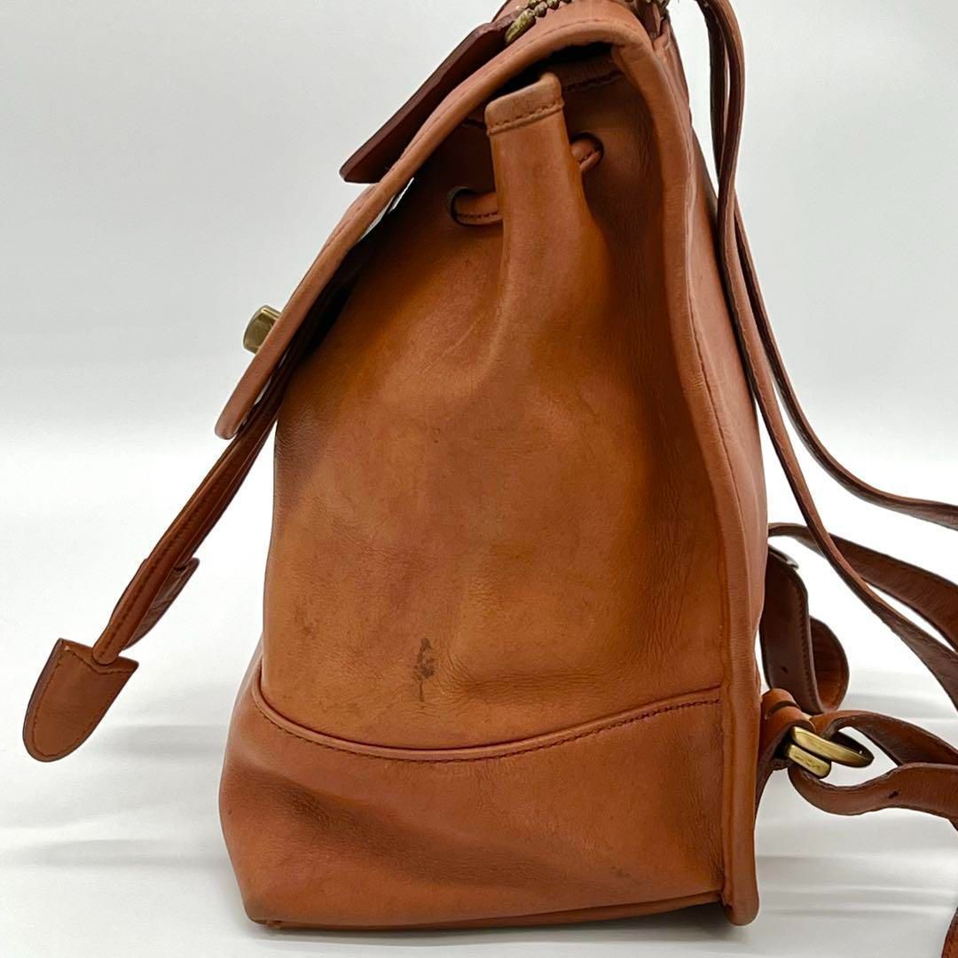 【良品】OLD COACH リュックサック ミニリュック ヴィンテージ 茶色 良品】OLD COACH リュックサック ミニリュック ヴィンテージ