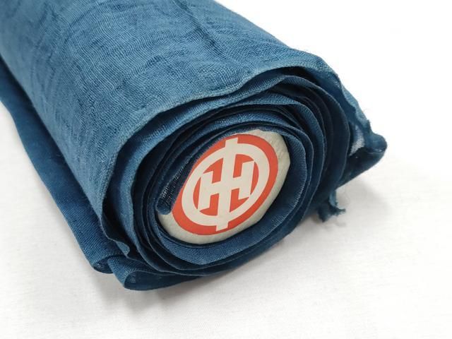 平和屋本店□超希少 夏物 人間国宝 千葉あやの 重要無形文化財 正藍冷