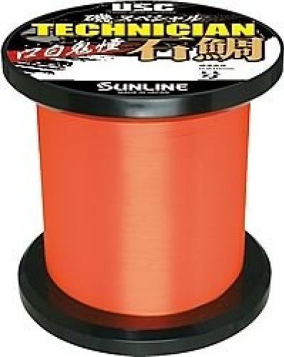 オレンジ_600m 24号 サンライン(SUNLINE) ナイロンライン 磯スペシャル テクニシャン石鯛 口白鬼憧 600m 24号 本イシオレンジ