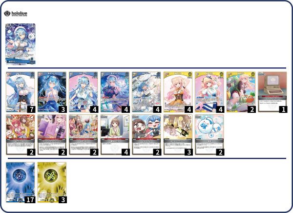 ホロカ ホロライブ 本格構築済み 雪花ラミィ デッキ 春先のどか みっころね24