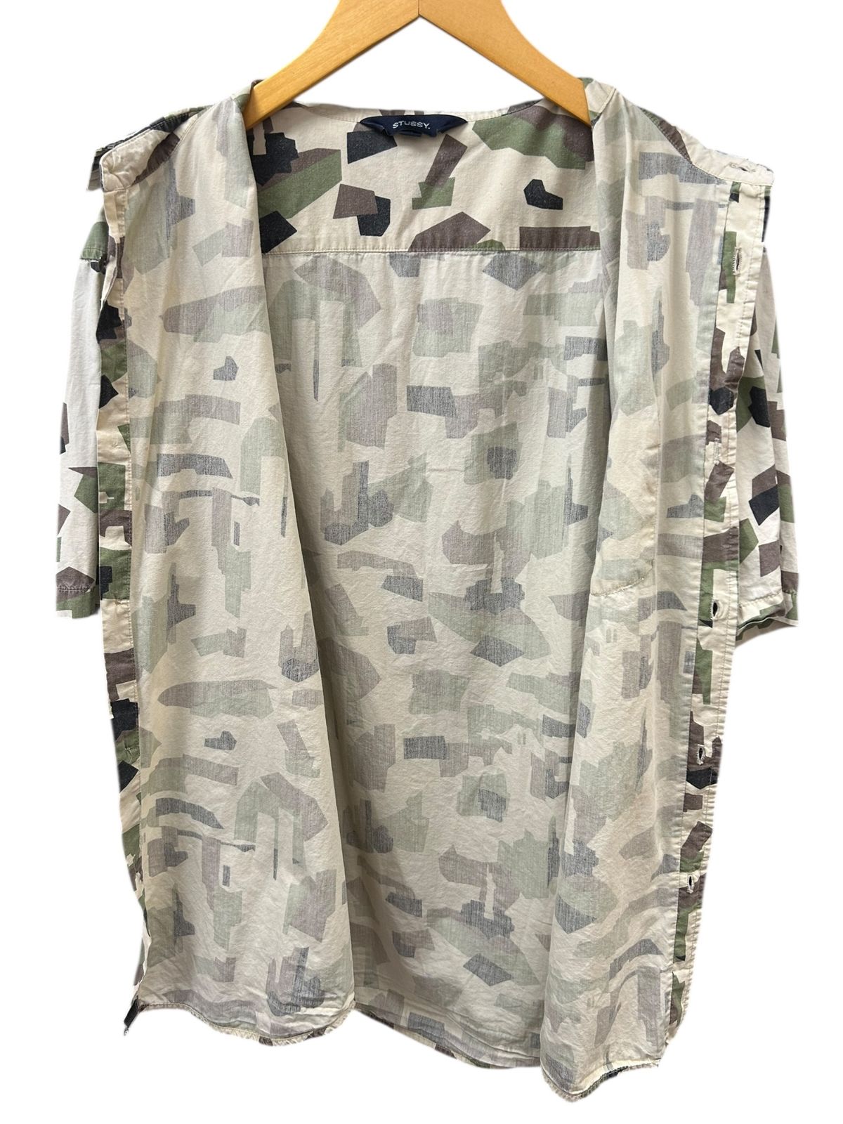 STUSSY (ステューシー) 90s カモフラ 半袖シャツ USA製 CA28629
