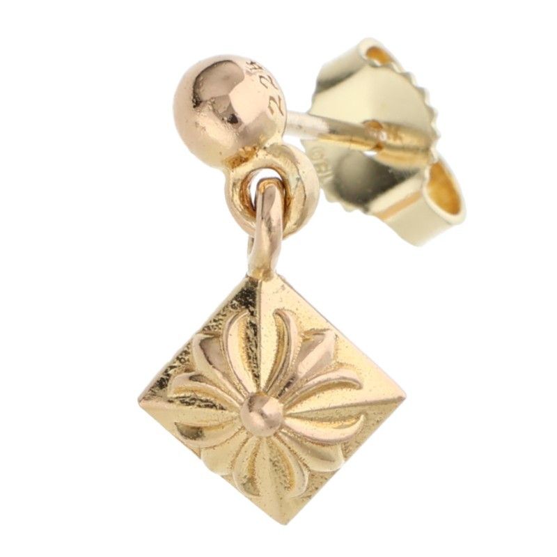 【極美品】 クロムハーツ ピアス CHプラス ピラミッド ドロップ ポスト14K クロムハーツCHプラスピラミッドドロップピアス|クロムハーツ