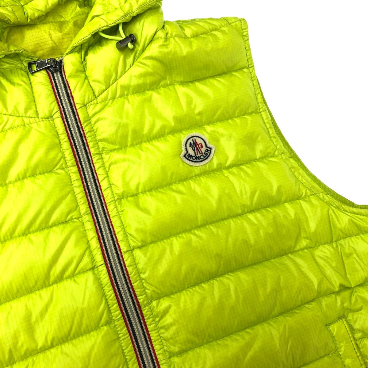 MONCLER モンクレール GIEN GILET ダウン ベスト サイズ:2 ネオン