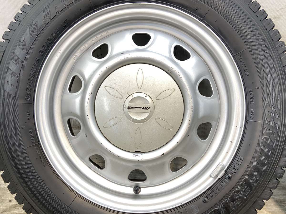 ブリザックVL1 165/80R14 91/90N LT新品4本セット　アゲトラ