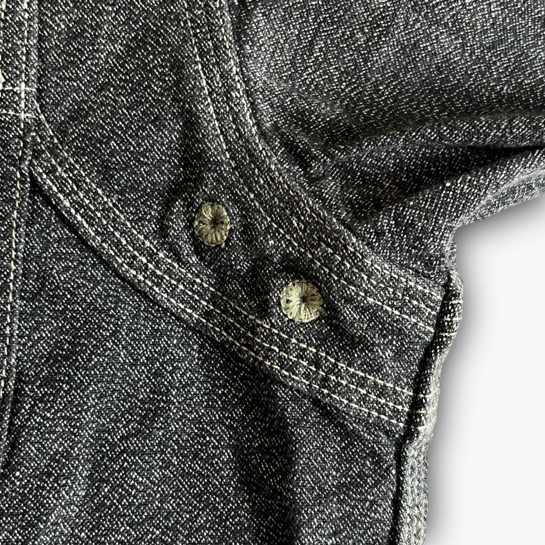 シャンブレー 猫目ボタン