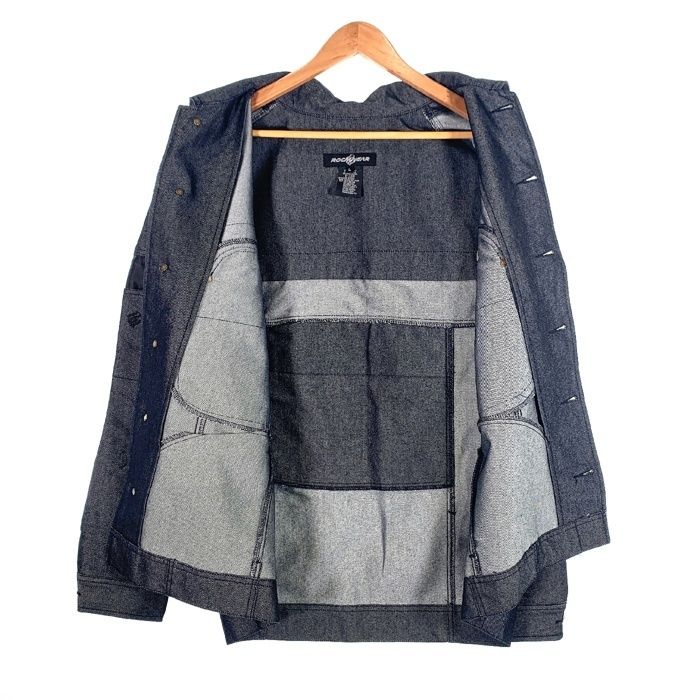 ROCAWEAR ロカウェア ブラックデニム 切替 トラッカージャケット