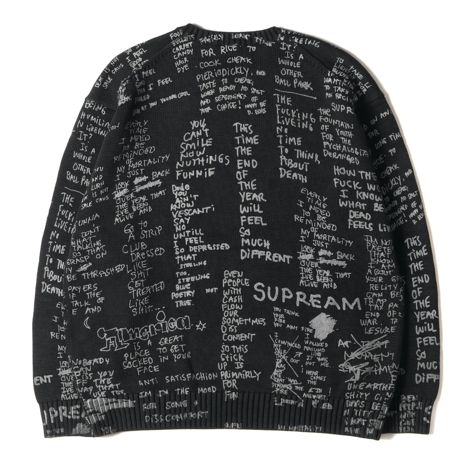 トップス Supreme Gonz Poems Sweater S SUPREME GONZ POEMS SWEATER Size: S White x blue Men | eBay