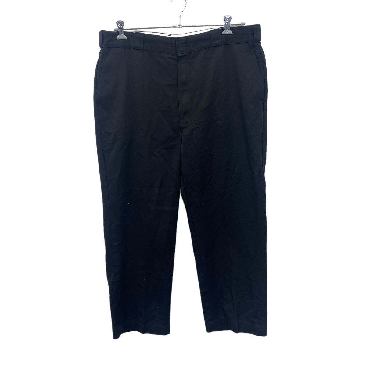 Dickies ワークパンツ チノパンツ W40 ディッキーズ アメリカ製 タロンジッパー ブラック 古着卸 アメリカ仕入 2404-915