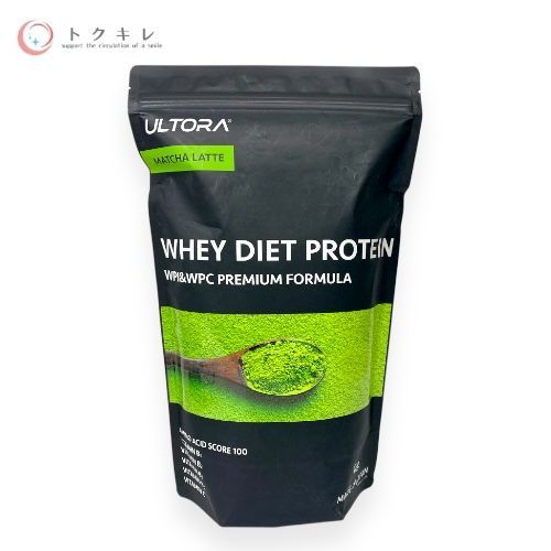 【トクキレ】ULTORA (ウルトラ) ホエイダイエット プロテインプレミアム 抹茶ラテ風味 1000g 未開封 1kg