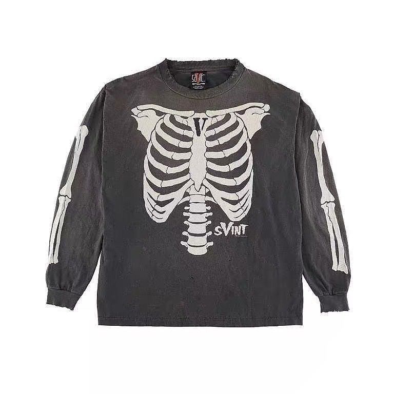 22AW SAINT MICHAEL ×VLONE MEN LONG TSHIRT ヴィーロン コットン 