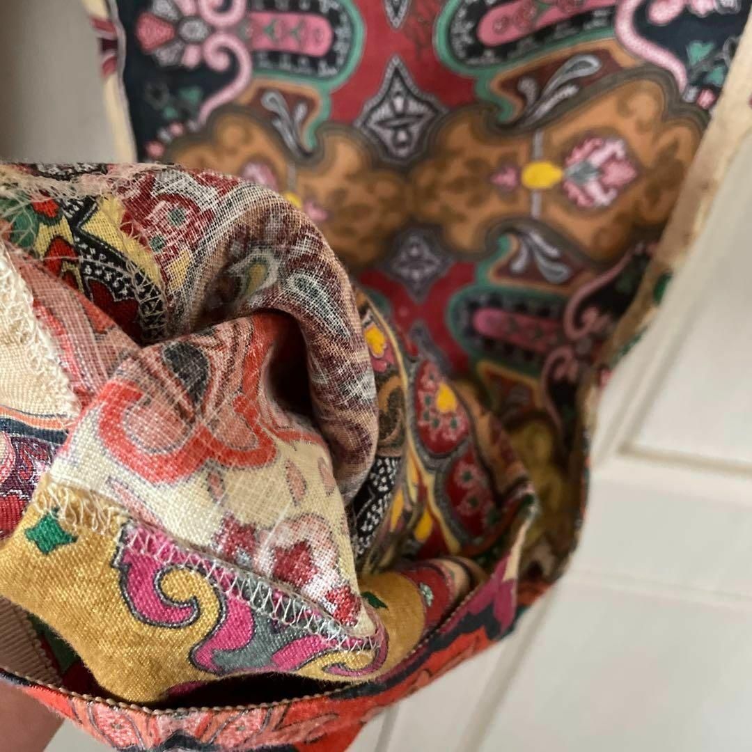 エトロ ETRO ペイズリー 総柄 花柄 リネン 麻 ボトム パンツ エトロ ETRO ペイズリー 総柄 花柄 リネン 麻 ボトム パンツ