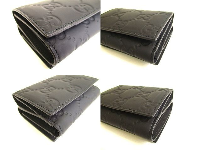 グッチ GUCCI GG ラバーエフェクト 三つ折りウォレット コンパクト財布