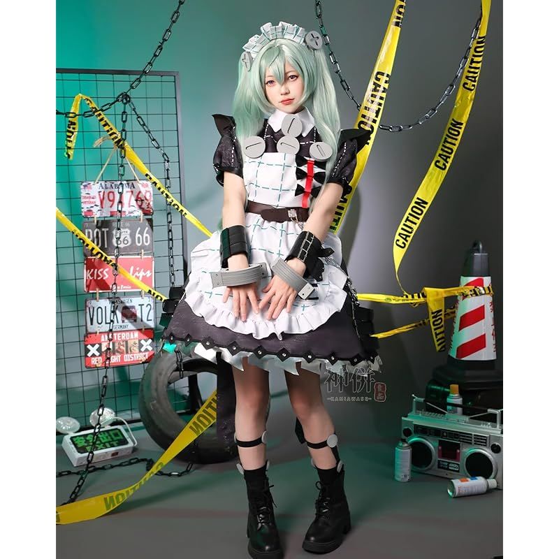神併 カリン ウィクス コスプレ ウィッグ付き メイド ゼンゼロ コスプレ衣装 大人用 仮装 文化祭 イベント コスチューム ステージ服 Corin Wickes cosplay カリン ウィクス ウィッグ付き M