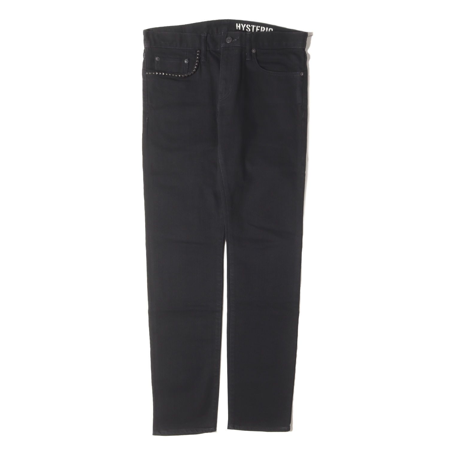 HYSTERIC GLAMOUR ヒステリックグラマー パンツ ブラック 黒 サイズ 31inch | 24SS ブラックデニム スリム パンツ 02241AP20 | ボトムス ジーンズ ジーパン | 日本製 メンズ