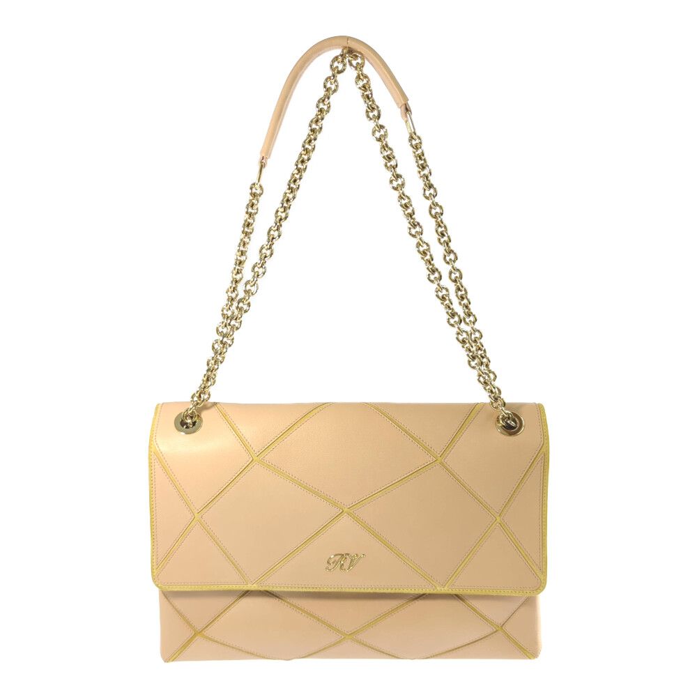 Roger Vivier ロジェヴィヴィエ カーフ ヤギ レザー Wチェーン