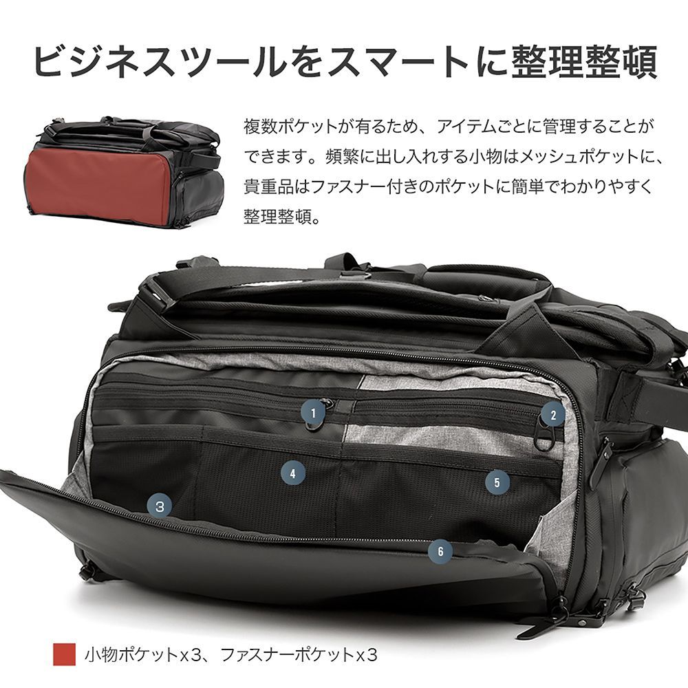 リュック メンズ リュックサック 大容量30L 3way 防水 1680Dデニール バックパック ビジネスリュック 出張 2泊3日 トラベルバッグ ボストンバッグ 機内持込可能 キャリーサポーター付き sp1992