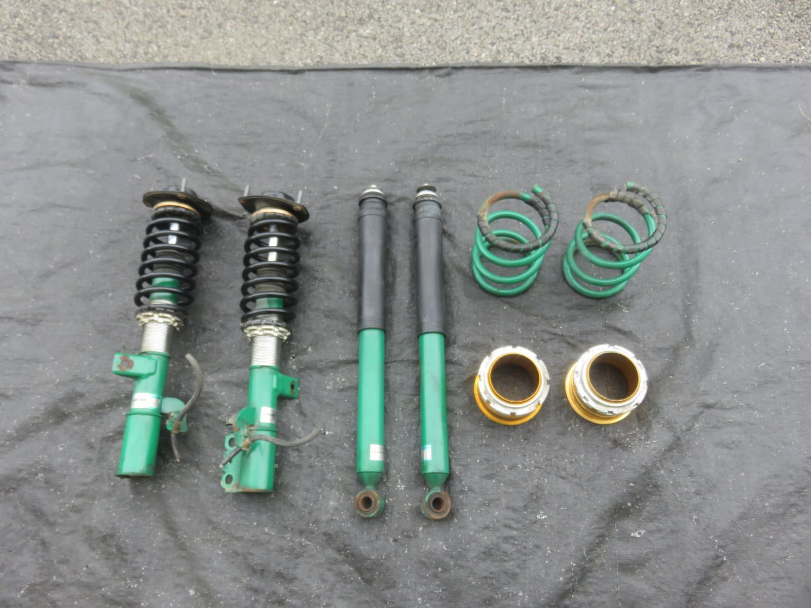 LA6868 トヨタ ANH10W アルファード 社外 TEIN 車高調 フロント リア サスペンション4本セット 一台分 ANH15W MNH15W 固着無し 抜け 漏れ無し