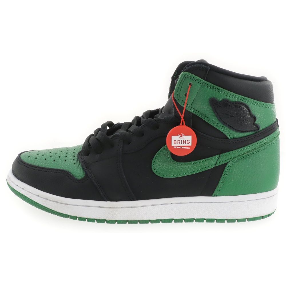 NIKE (ナイキ) AIR JORDAN 1 RETRO HIGH OG PINE GREEN エアジョーダン1 レトロ ハイ パイングリーン ハイカットスニーカー ブラック/グリーン US11/29cm 555088-030