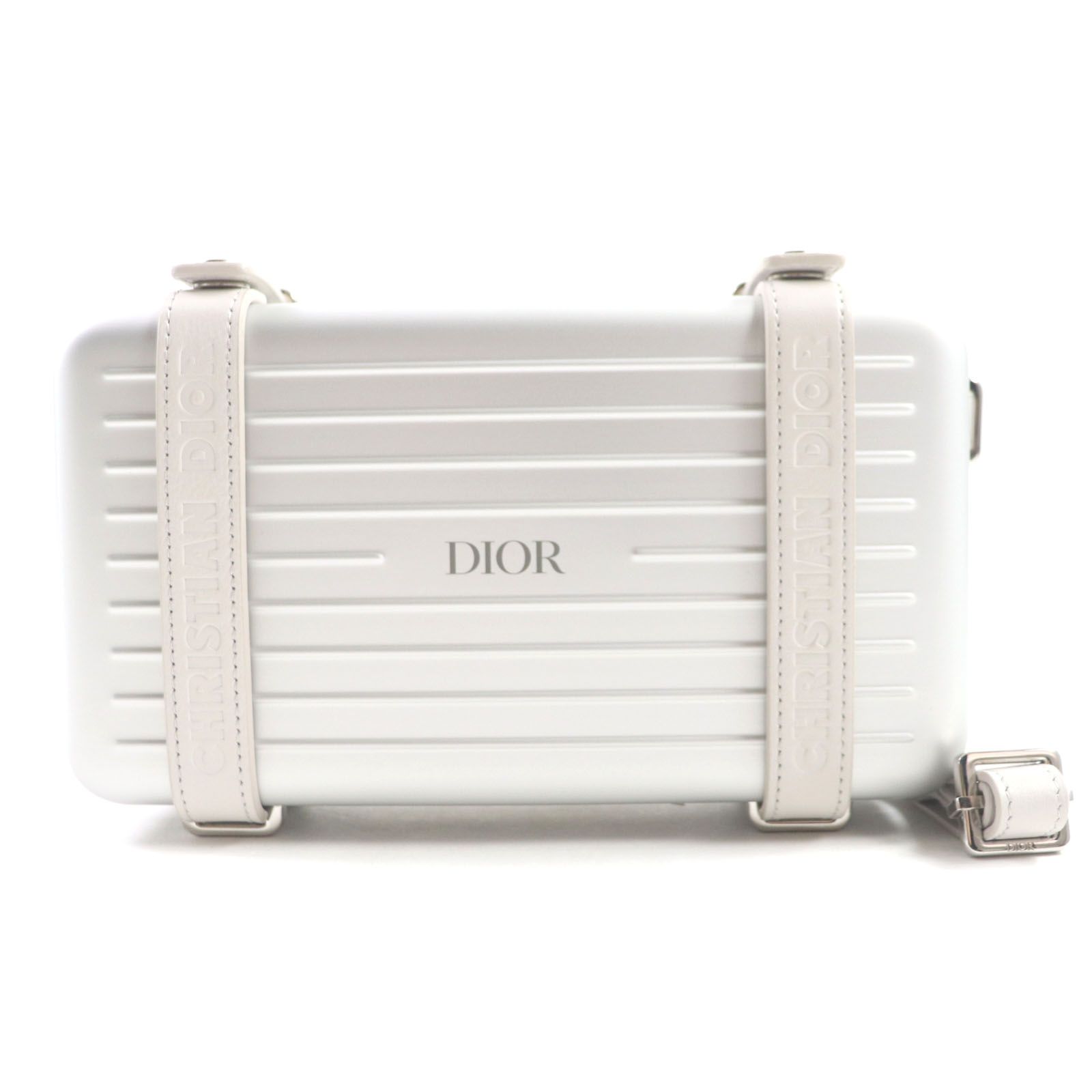 未使用品▽DIOR ディオール オム RIMOWA リモワ 2DRCA295YWT-H31E パーソナル ロゴ入り アルミニウム レザー ミニトランク  クラッチ ショルダーバッグ シルバー ライトグレー 箱・保存袋付き ドイツ製 メンズ - メルカリ