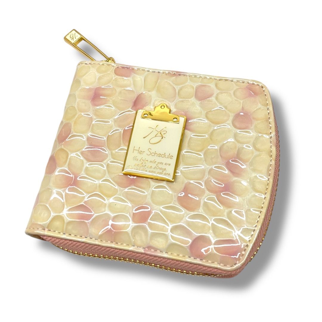 ハースケジュール Her Schedule 二つ折り財布 ピンク系 Her Schedule