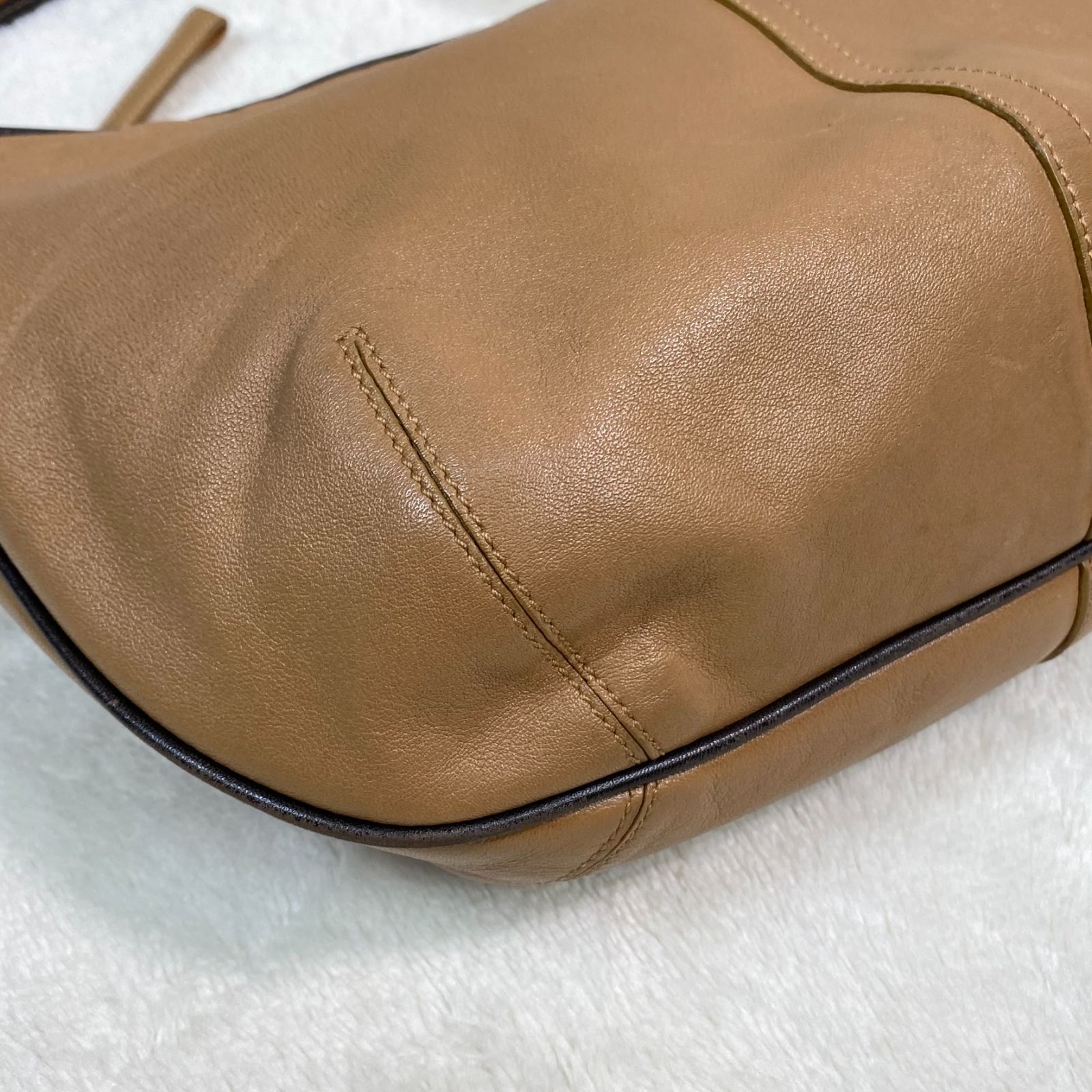 オールドコーチ COACH ハーフムーン ワンショルダー レザー ブラウン