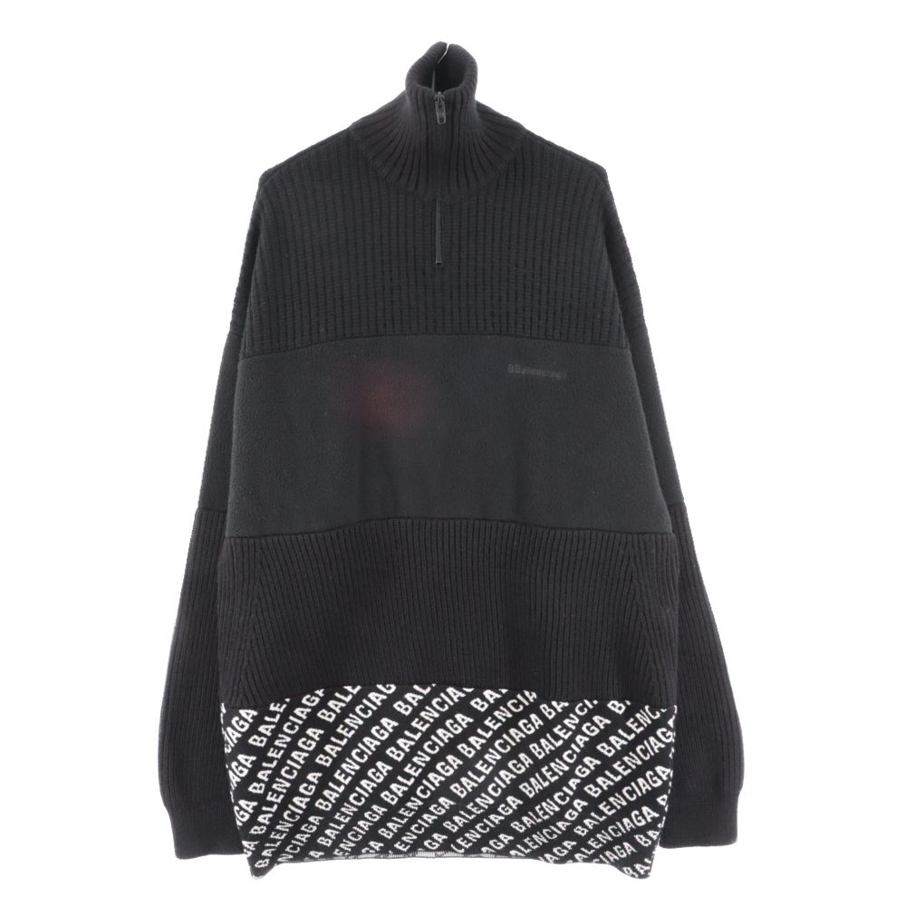 BALENCIAGA (バレンシアガ) 20AW 641734 T1587 ロゴ総柄切替ハーフ