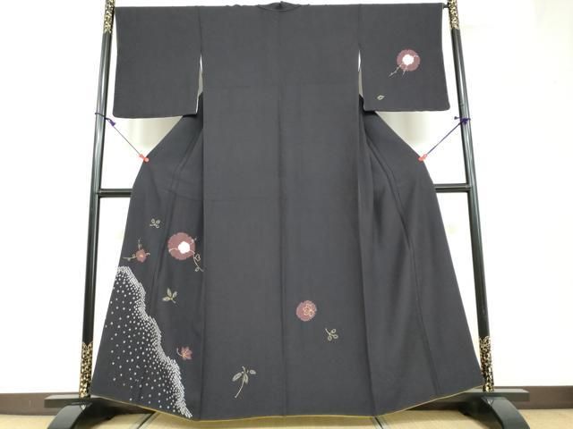 平和屋着物○訪問着 絞り 雪輪草花文 金彩 正絹 逸品 DAAW5119ud