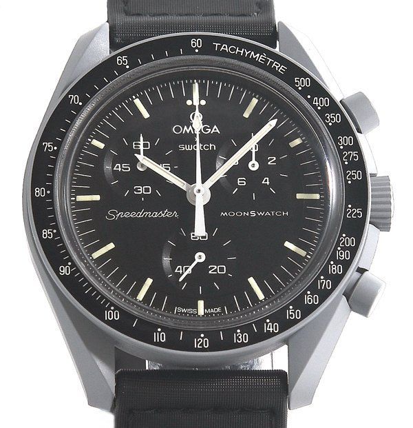 箱保付 Swatch × OMEGA スウォッチ × オメガ ミッショントゥ ザ ムーン SO33M100 クオーツ メンズ