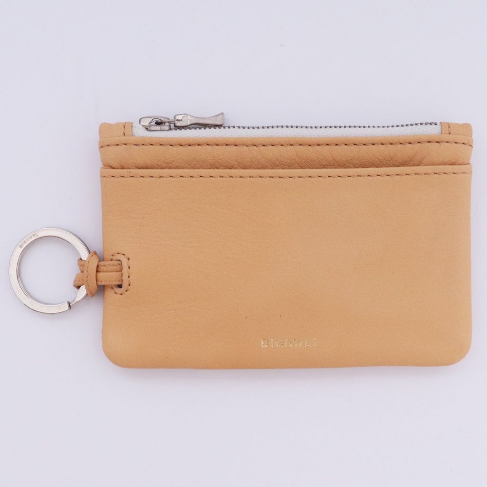未使用 DIGAWEL RING CARD CASE COW LEATHER ナチュラル DWVA044