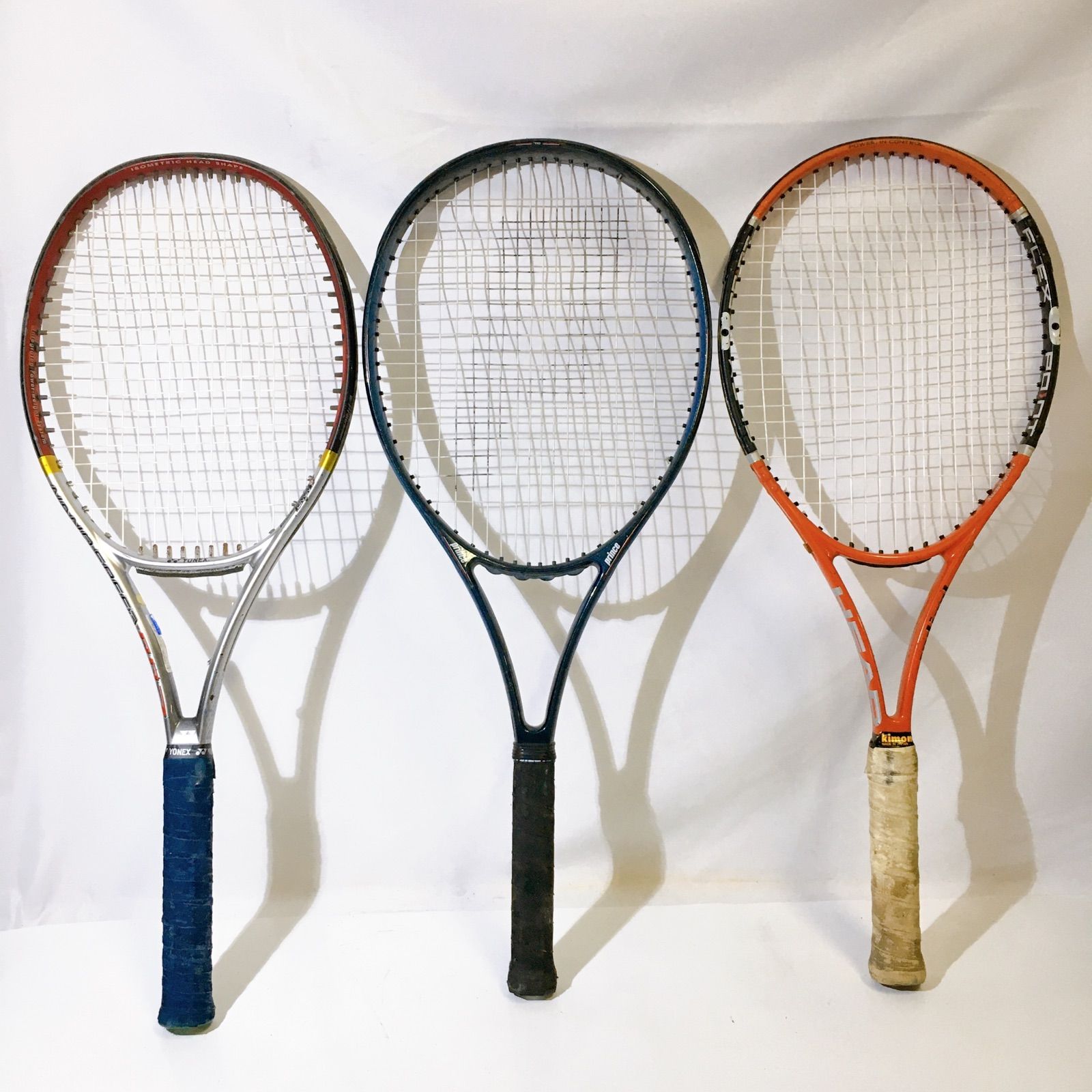 YONEX ヨネックス 他 硬式 テニスラケット 5本セット カバー3点付き 