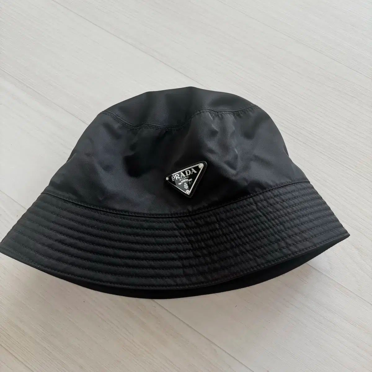 プラダ ハット 黒 XL ユニセックス PRADA ブラック バケットハット XL